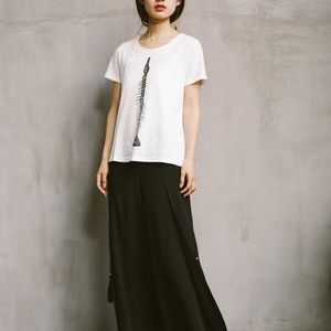 t-shirt with fishbone design